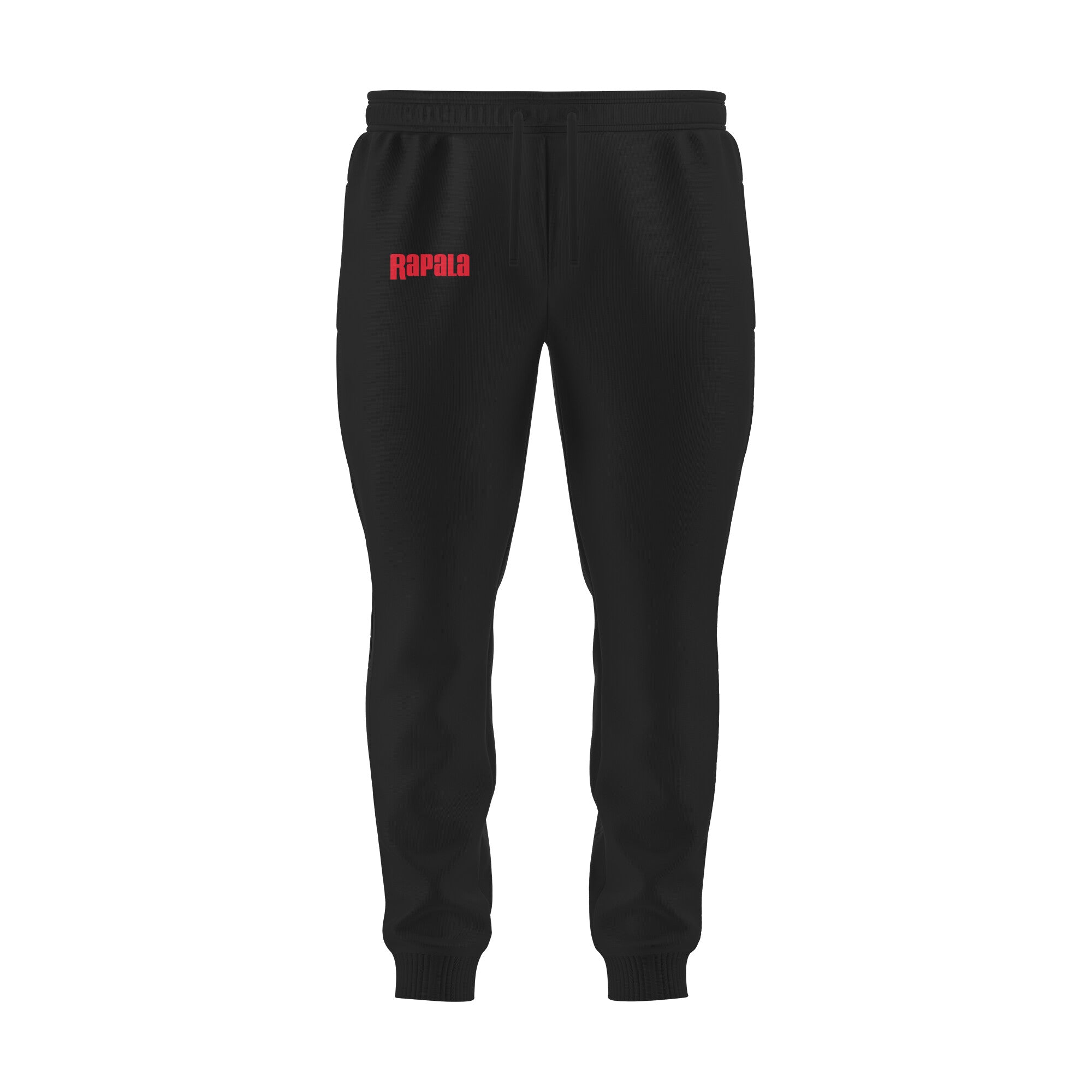 Fishermanshub Men's Angling Joggers| Rapala Red Logo Front| Joggers| - FishermanshubBlackS
