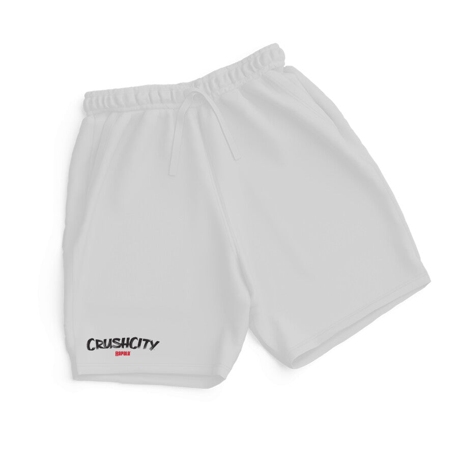 Fishermanshub Men's Angling Shorts | Rapala CrushCity Black Red Logo Front| Shorts | - FishermanshubWhiteS