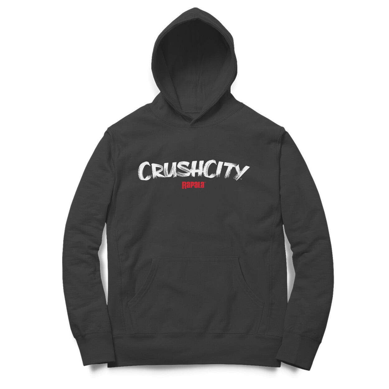 Men's / Woman's Angling Hoodie | Rapala CrushCity White Logo Front, Fishermanshub.com Behind | Hoodie | - FishermanshubBlackM