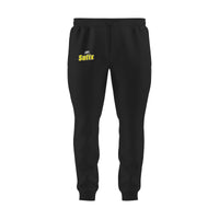Fishermanshub Men's Angling Joggers| Sufix Yellow Logo Front| Joggers| - FishermanshubBlackS