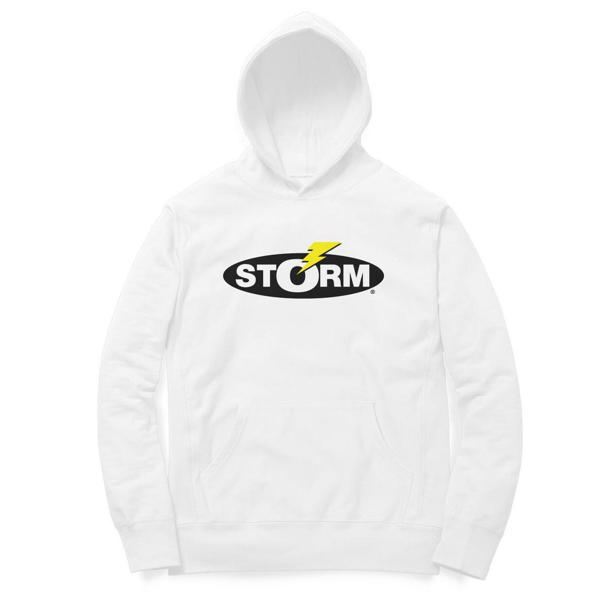 Men's / Woman's Angling Hoodie | Storm Logo Front, Fishermanshub.com Behind | Hoodie | - FishermanshubWhiteL
