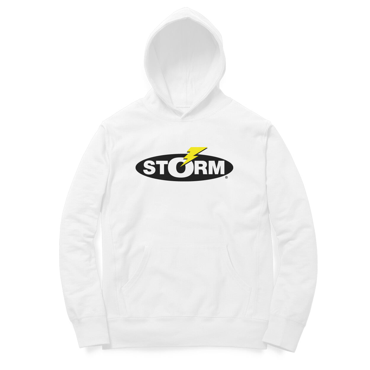 Men's / Woman's Angling Hoodie | Storm Logo Front, Fishermanshub.com Behind | Hoodie | - FishermanshubWhiteL