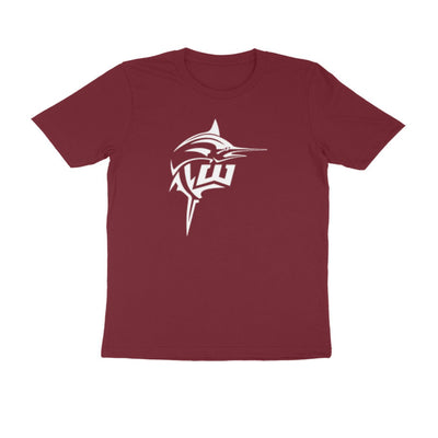 Men's Angling T-Shirt's | Williamson Logo Front , fishermanshub.com behind | Round Neck | Short Sleeves | - FishermanshubMaroonS