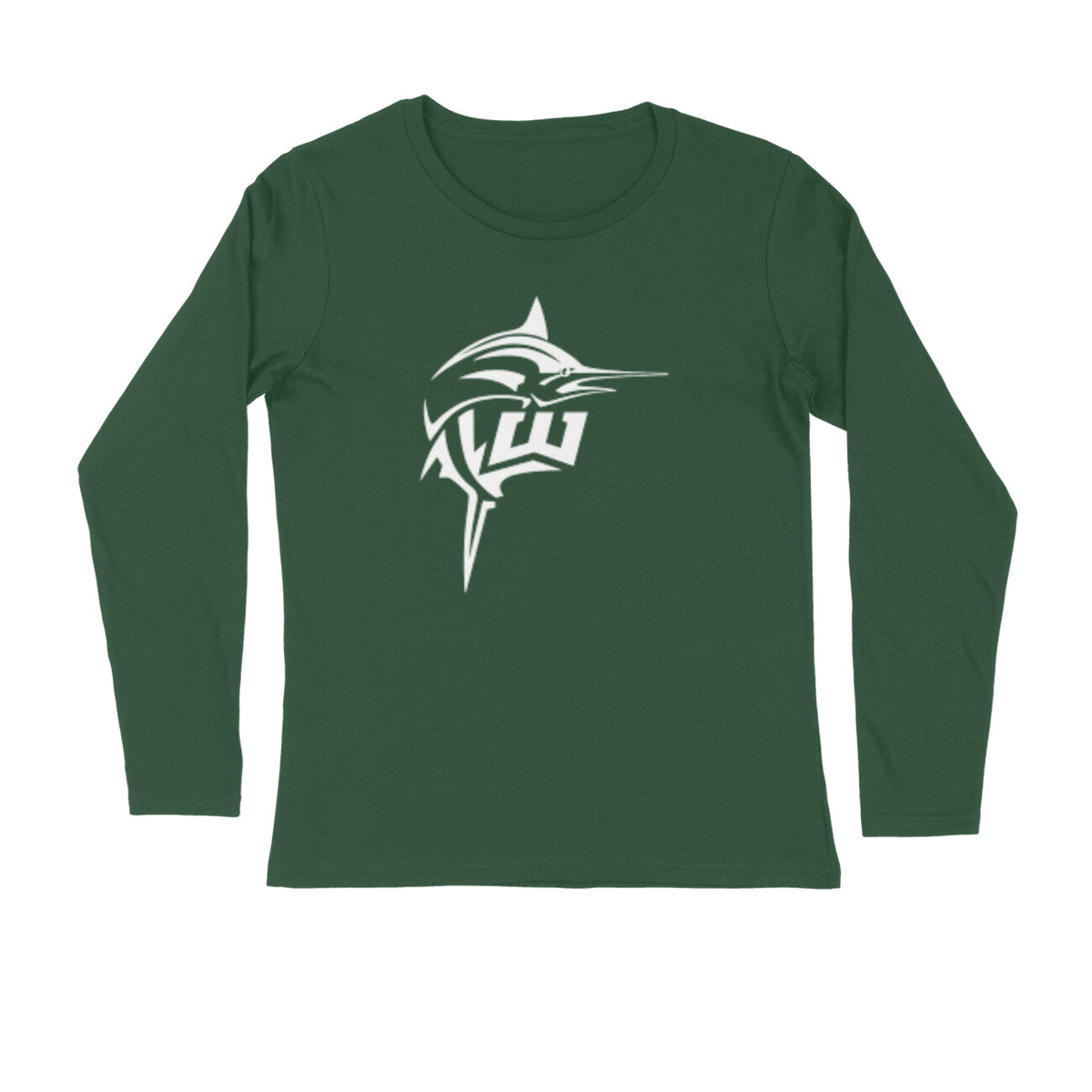 Men's Angling T-Shirt's | Williamson Logo Front , fishermanshub.com behind | Round Neck | Long Sleeves | - FishermanshubOlive GreenS