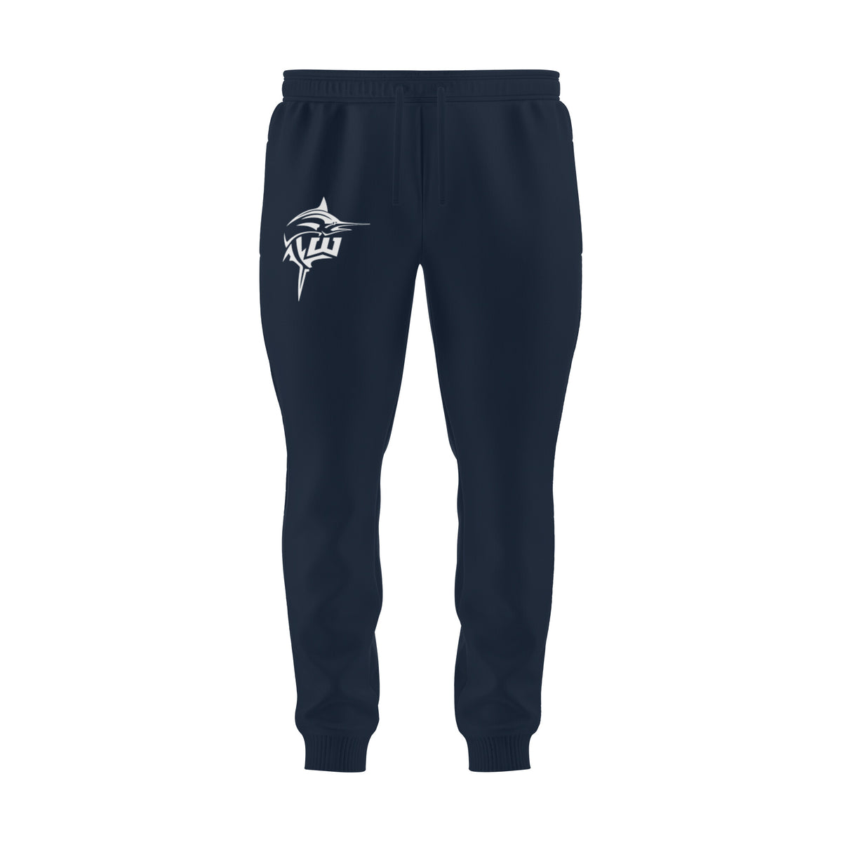 Fishermanshub Men's Angling Joggers | Williamson Logo Front | Joggers | - FishermanshubNavy BlueS
