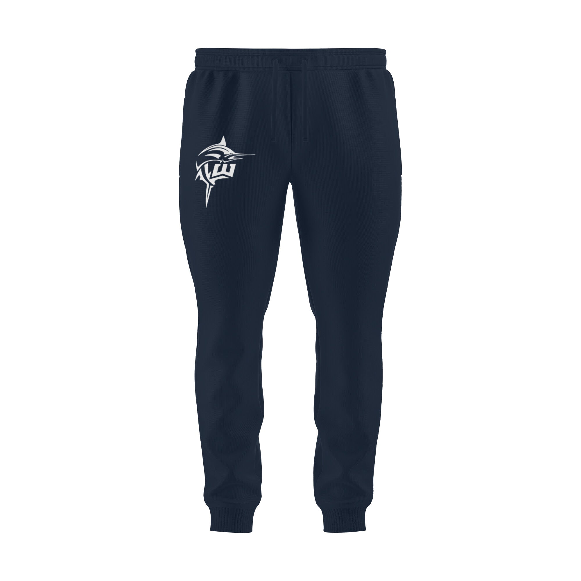 Fishermanshub Men's Angling Joggers | Williamson Logo Front | Joggers | - FishermanshubNavy BlueS
