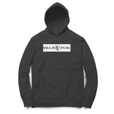 Men's / Woman's Angling Hoodie | Blue Fox Logo Front, Fishermanshub.com Behind | Hoodie | - FishermanshubBlackM