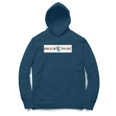 Men's / Woman's Angling Hoodie | Blue Fox Logo Front, Fishermanshub.com Behind | Hoodie | - FishermanshubNavy BlueM