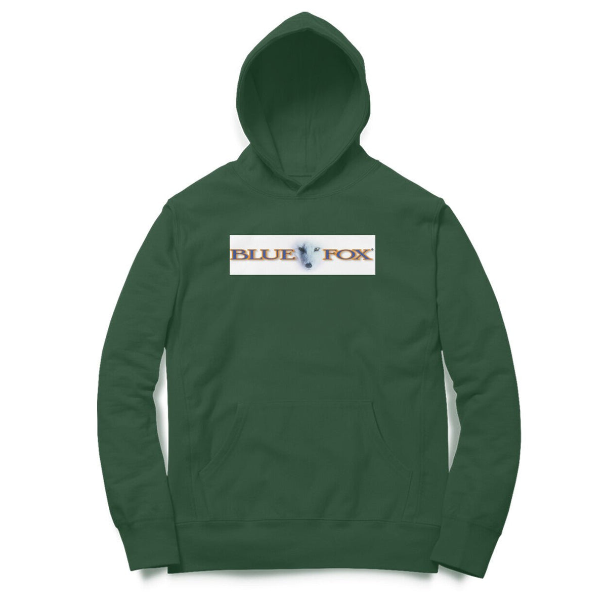Men's / Woman's Angling Hoodie | Blue Fox Logo Front, Fishermanshub.com Behind | Hoodie | - FishermanshubOlive GreenL