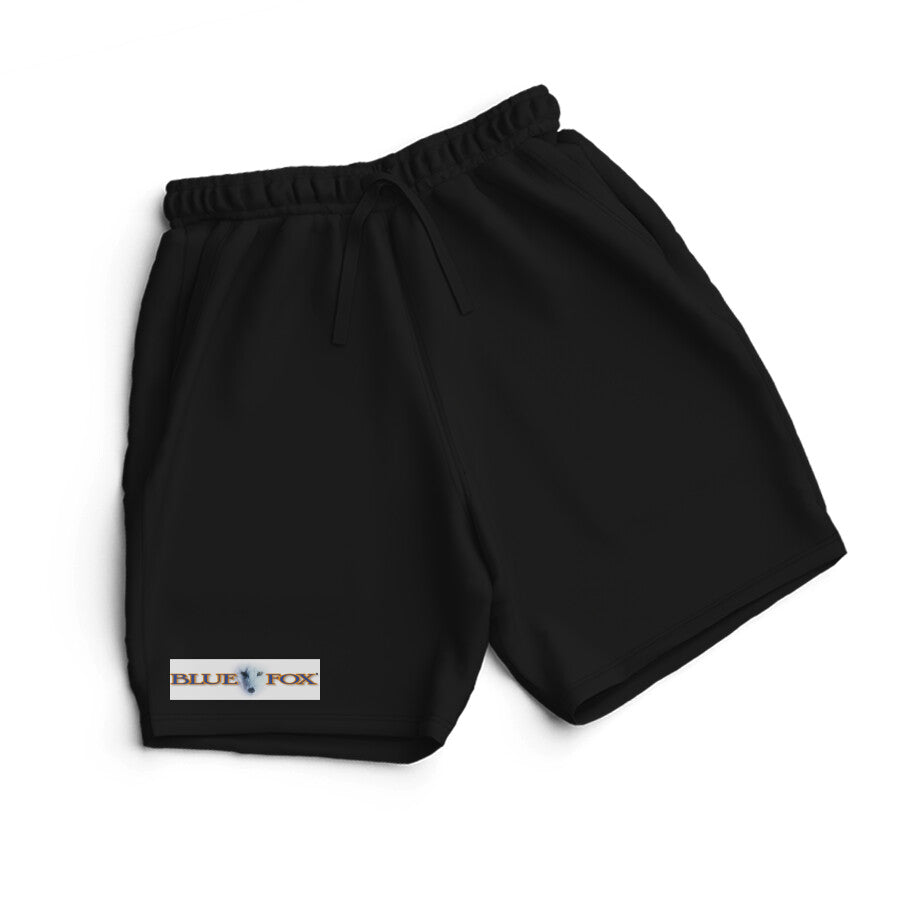 Fishermanshub Men's Angling Shorts | Blue Fox Logo Front | Shorts | - FishermanshubBlackS
