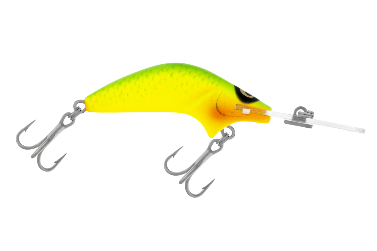 Halco Poltergeist Hard Lure | 8 Cm | 17 Gm | Floating | Trolling | - FishermanshubGreen Fluro R7