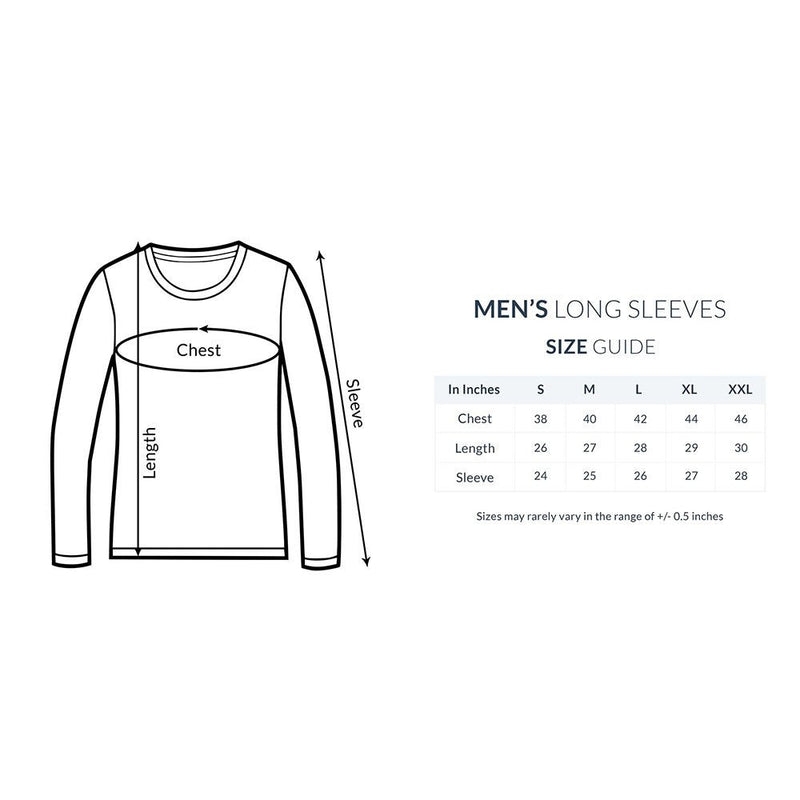 Men's Angling T-Shirts | Fishermanshub.com Logo Front| Round Neck | Long Sleeves | - FishermanshubBlackS