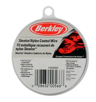 Berkley Steelon Nylon Coated Wire Leaders | 9.1 Mt / 9.5 Yd | Steel - fishermanshub0.038 | 80LbSteel