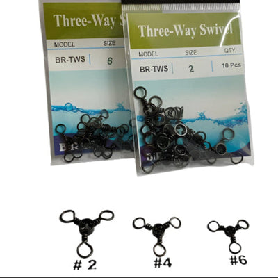 Birage Three Way Swivel | 10 Pcs Per Pack - fishermanshub#2