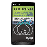 BKK GAFF-R Light Slow Fall Assist Single Hooks For Jigs | 2 Pcs Per Pack - fishermanshub#1