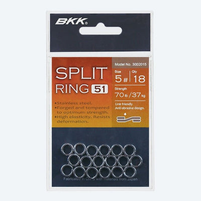 BKK Split Ring 51 | 14 to 18 Pcs Per Pack | - fishermanshub3