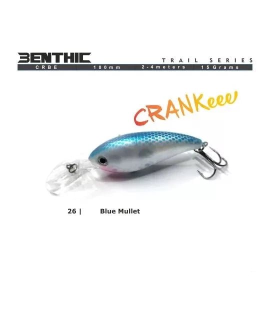 Benthic Crankee Hard Bait Lure | 10 Cm | 15 Gm - fishermanshub10 CmBlue Mullet