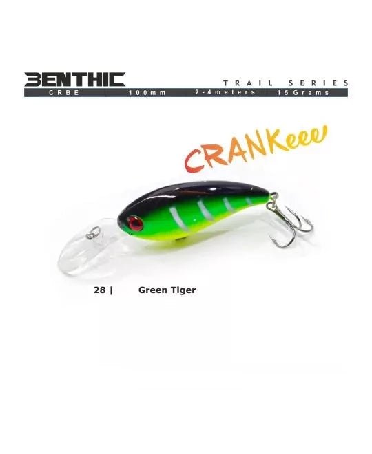 Benthic Crankee Hard Bait Lure | 10 Cm | 15 Gm - fishermanshub10 CmGreen Tiger