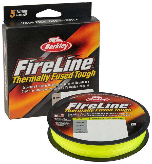 Berkley Fireline Braided Superline | 114 Mt / 125 Yd | Flame Green - fishermanshub0.12MM | 1.8Kg (4Lb)Flame Green