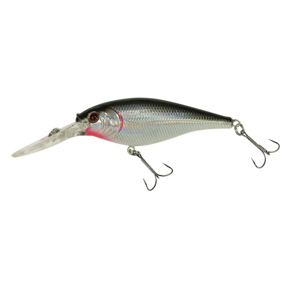 Berkley Flicker Shad Hard Lure| Slow Rising | 5 Cm , 5.6Gm | 6 Cm , 7.1 Gm | - fishermanshub5 CmBlack Silver