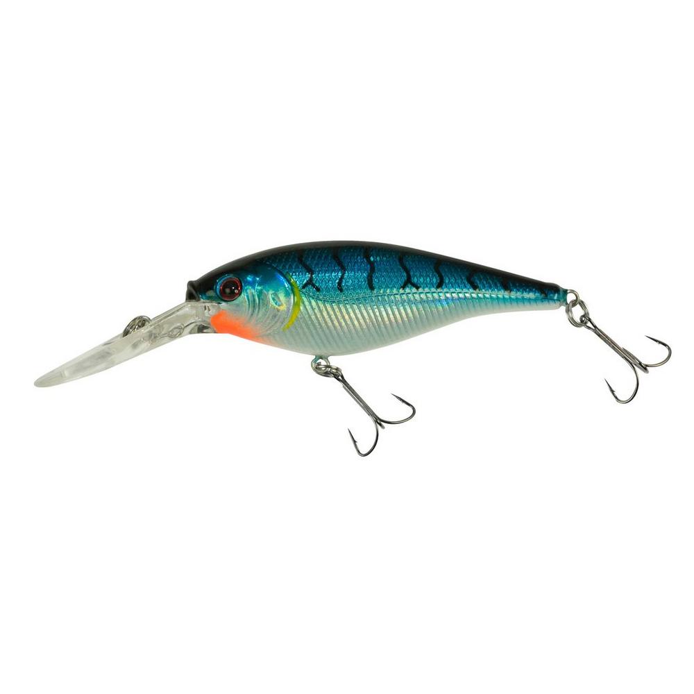 Berkley Flicker Shad Hard Lure| Slow Rising | 5 Cm , 5.6Gm | 6 Cm , 7.1 Gm | - fishermanshub5 CmBlue Tiger