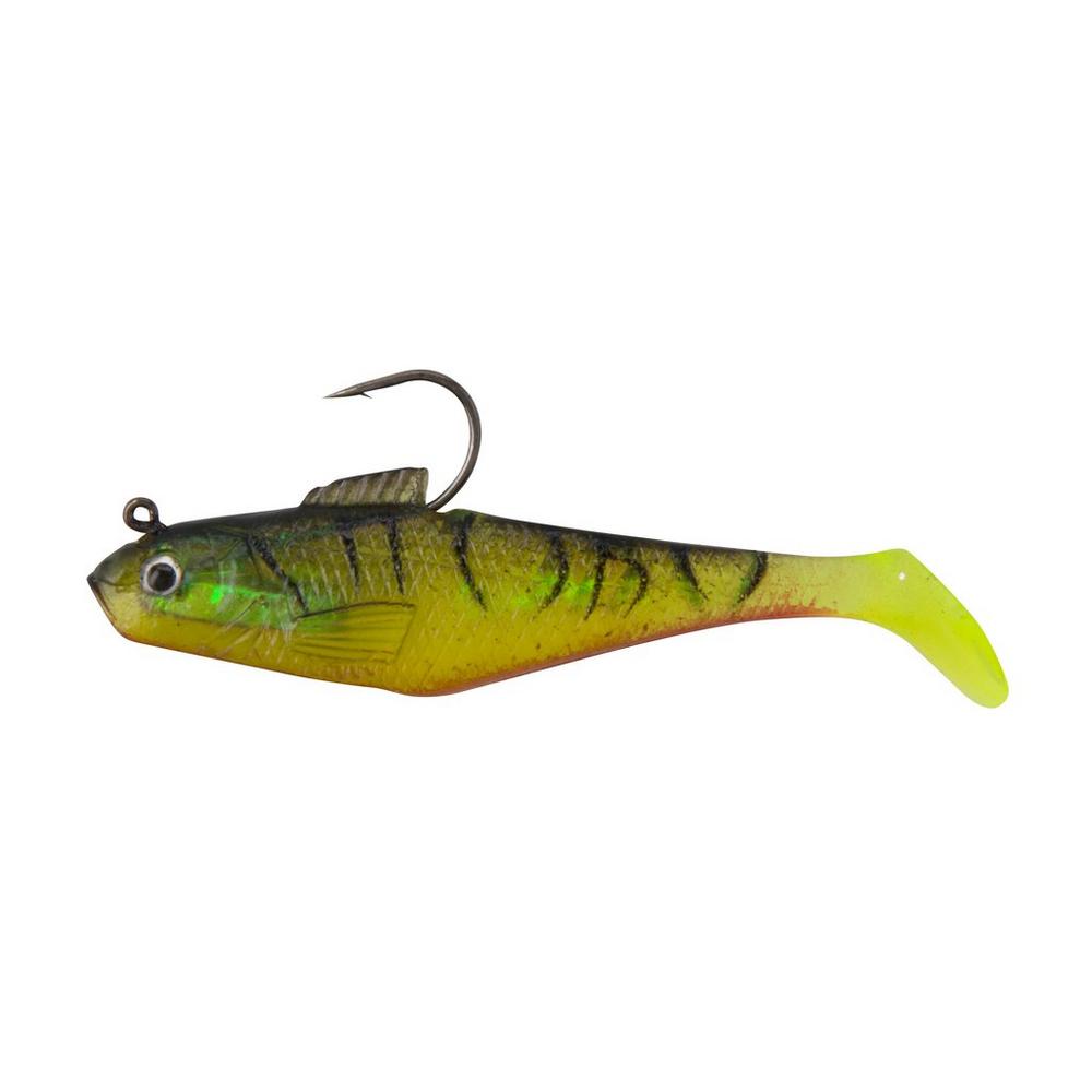 Berkley Power Bait Pre-Rigged Swim Shad | 4 Inch | 12 Gm | 3 Pcs Per Pack - fishermanshub4 InchFire Tiger
