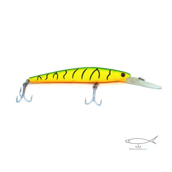 Halibut Spinnow drift jig fishing lure for bottom fish Stock Photo