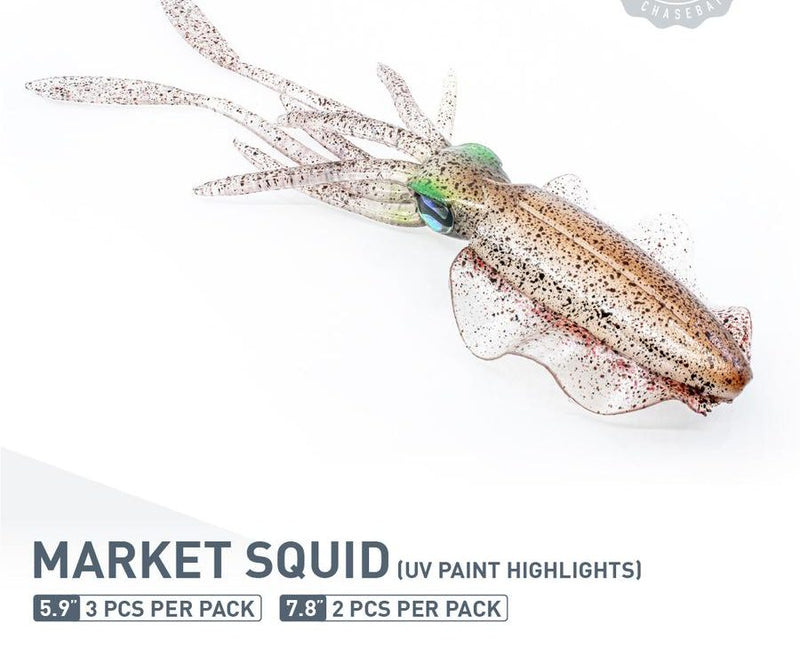 Chasebaits The Ultimate Squid Softbait | 5.9 Inch | 3 Pcs Per Pack - fishermanshub5.9 InchMARKET SQUID