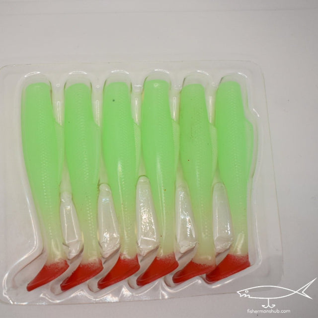 UZZO Twisterz Soft Shad Baits | 10 Cm | 5 Pcs Per Pack - fishermanshub10 CmMYSTIC SUNSET