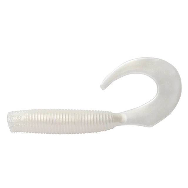 Daiwa Bait Junkie Soft Plastic Grub Baits | 4 Inch - fishermanshub4 InchWhite Pearl