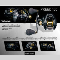 Daiwa Preed 150 Baitcasting Reel | PREED 150 | PREED 150L | - FishermanshubPREED 150Left Handed