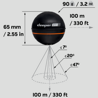Deeper Smart Sonar Pro Plus 2 Fish Finder - fishermanshubDFF-DP5H10S10