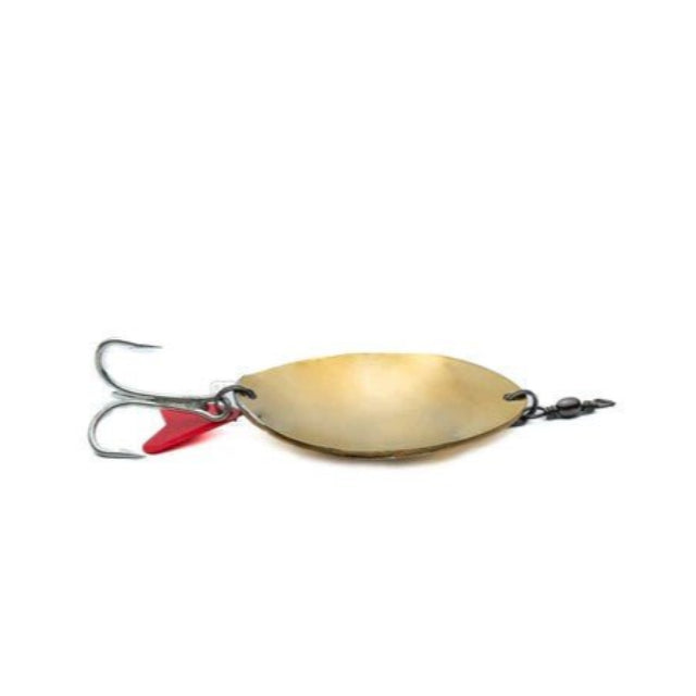 Shiny Fishing Spoon With Plastic Spinner , Wide Bodied | Gold | Silver | 32 Gm , 7 Cm | 24 Gm , 5.5 Cm | - fishermanshub32 GmGoldPack of 3
