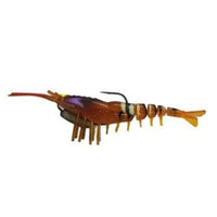 Gfin Crazy Shrimp Soft Plastic Baits | 5 Inch - fishermanshub5 InchBROWN TIGER