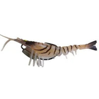 Gfin Crazy Shrimp Soft Plastic Baits | 5 Inch - fishermanshub5 InchBROWN