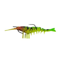 Gfin Crazy Shrimp Soft Plastic Baits | 5 Inch - fishermanshub5 InchFIRE TIGER GLOW
