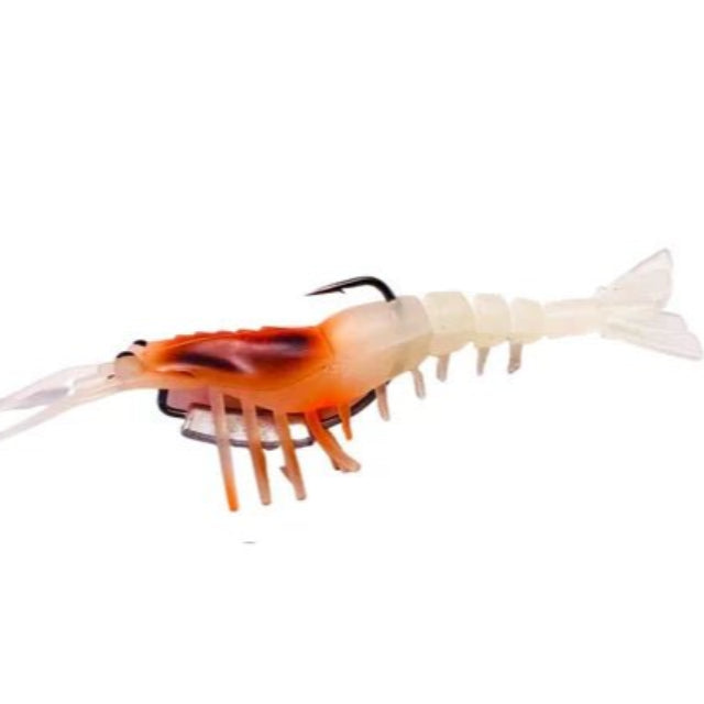 Gfin Crazy Shrimp Soft Plastic Baits | 5 Inch - fishermanshub5 InchGHOST