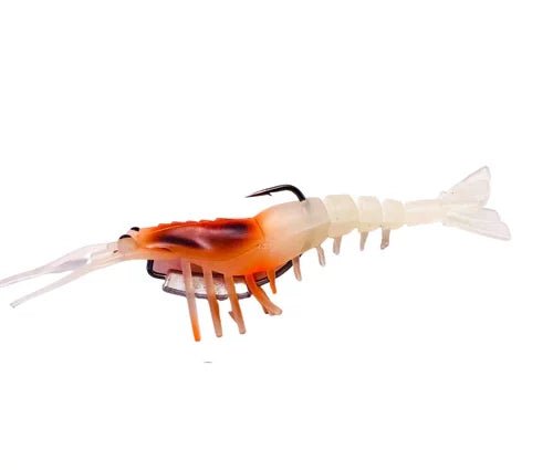 Gfin Crazy Shrimp Soft Plastic Baits | 5 Inch - fishermanshub5 InchGHOST