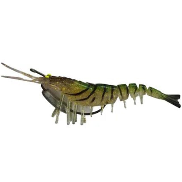 Gfin Crazy Shrimp Soft Plastic Baits | 5 Inch - fishermanshub5 InchGREEN LEOPARD