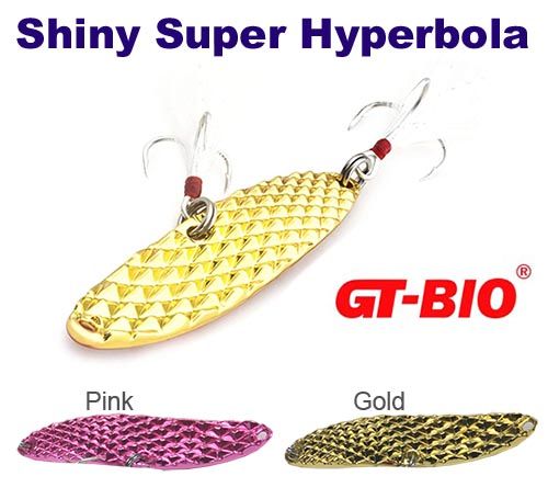 GT-BIO Shiny Super Hyperbola Fishing Spoons | 20 Gm - fishermanshub20 GmGold