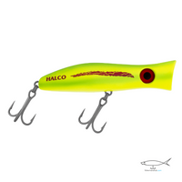 Halco Roosta Popper Hard Bait Topwater Lures | 10.5 Cm , 30 Gm | 13.5 Cm , 49 Gm | Floating - fishermanshub13.5 CmLUMO