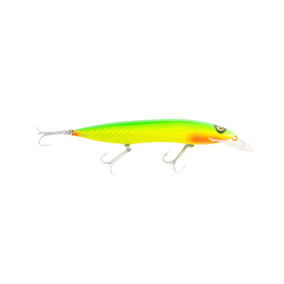 Halco Sorcerer Hardbait Lures | 15 Cm | 30 Gm | Floating | Trolling Lures - fishermanshub15 CmGREEN FLUORO