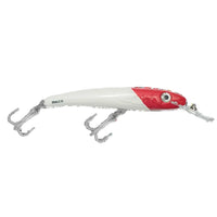 Halco Laser Pro Hard Bait Lure | 14.4 Cm , 24 Gm | 16 Cm , 30 Gm | Floating | Trolling Lure - fishermanshub14.4 CmWhite Redhead