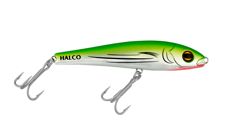 Halco Slidog Hardbait Lipless Lures | 12.5 Cm | 15 Cm | Fast Sinking - fishermanshub12.5 CmLIQUID LIME