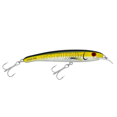 Halco Laser Pro Hard Bait Lure | 16 Cm , 30 Gm | 19 Cm , 47 Gm | Floating | Trolling Lures | - Fishermanshub16 CmYellowfin