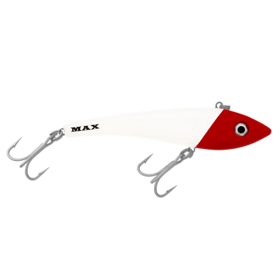 Halco Max Hard Plastic Lipless Lure | 13 Cm | 80 Gm | Fast Sinking - fishermanshub13 CmWhite Red Head #H53