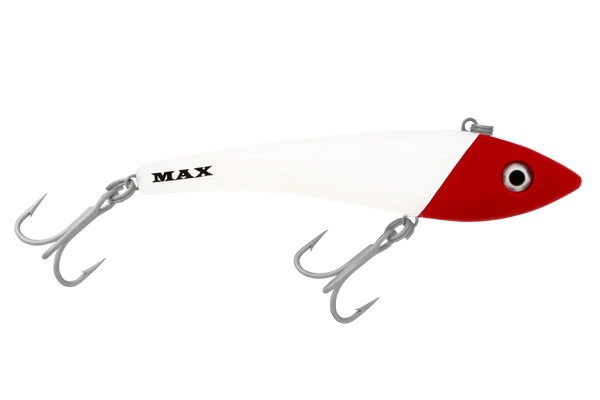 Halco Max Hard Plastic Lipless Lure | 13 Cm | 80 Gm | Fast Sinking - fishermanshub13 CmWhite Red Head #H53