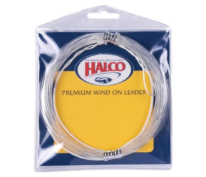 Halco Premium Wind On Leader | 80 Lb | 100 Lb | - fishermanshub36.2Kg (80Lb)