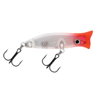 Halco Roosta Popper Hard Bait Topwater Lures | 6 Cm , 7 Gm | 8 Cm , 16 Gm | Floating - fishermanshub6 CmCaviar #R35