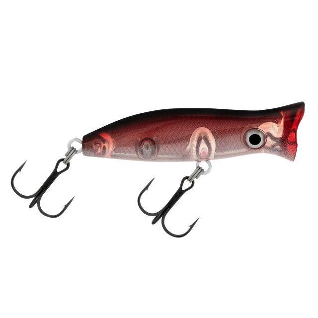 Halco Roosta Popper Hard Bait Topwater Lures | 6 Cm , 7 Gm | 8 Cm , 16 Gm | Floating - fishermanshub6 CmHot Blooded #R45